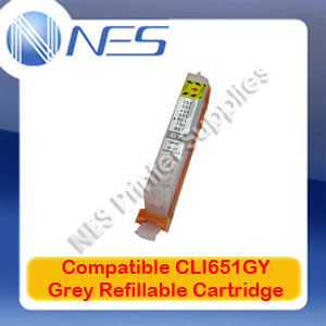 Empty Refillable  Cartridge CLI651 GREY for Canon IP8760/MG6360/MG7160/MG7560